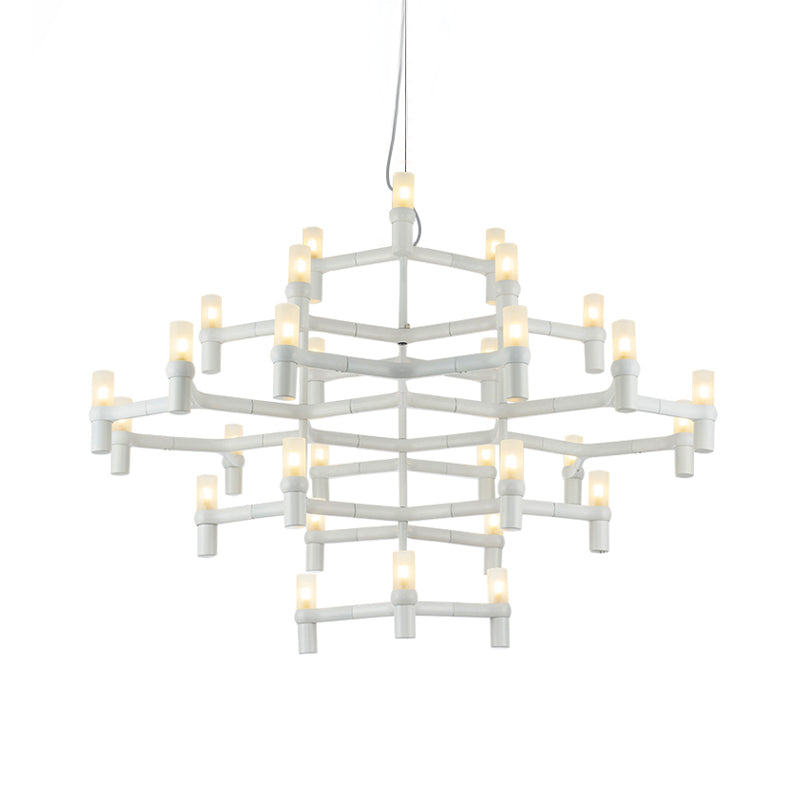 Nordic Metal Multi-Layer Chandelier Lamp - Elegant Led Hanging Light For Living Room