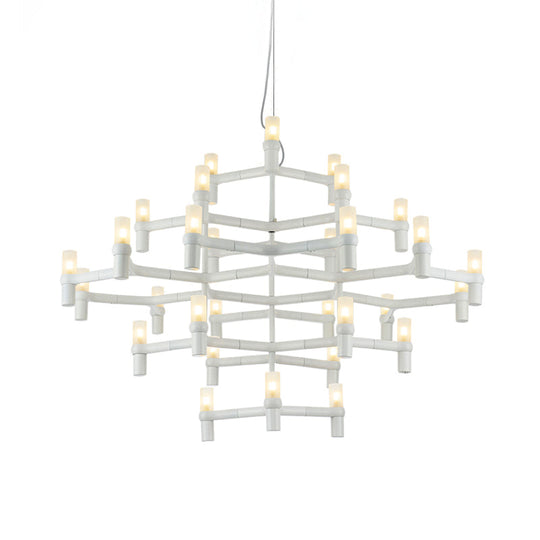 Nordic Metal Multi-Layer Chandelier Lamp - Elegant Led Hanging Light For Living Room