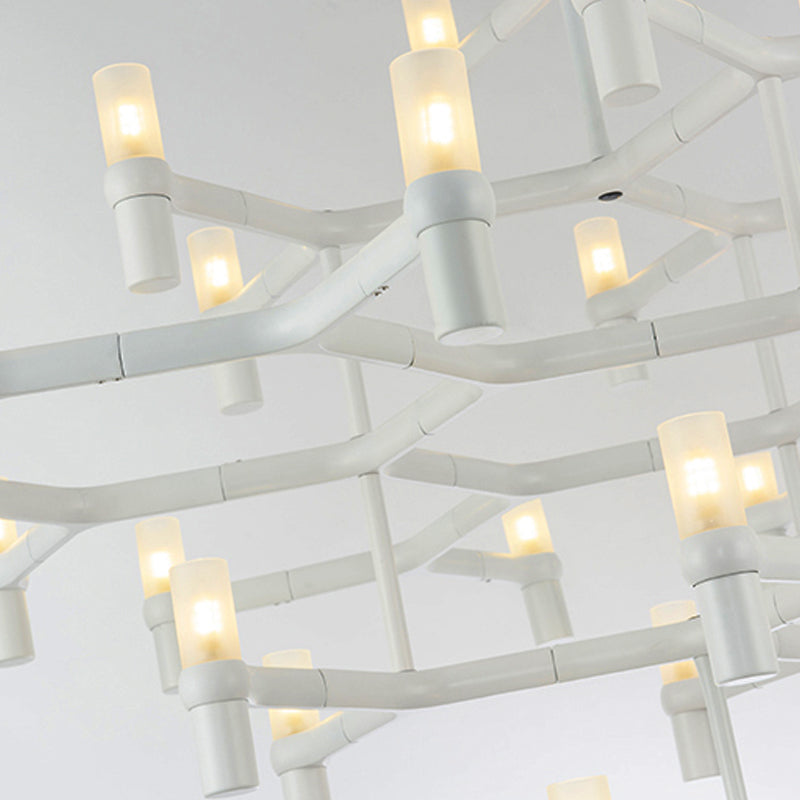 Nordic Metal Multi-Layer Chandelier Lamp - Elegant Led Hanging Light For Living Room