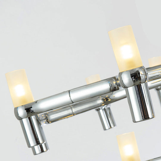 Nordic Metal Multi-Layer Chandelier Lamp - Elegant Led Hanging Light For Living Room