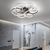 Modern Led Flower-Shaped Acrylic Flush Mount In White/Warm Light - 3 Sizes Available