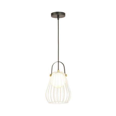 Gourd Cage Pendant Light Kit - Minimalist Metal Hanging Ceiling