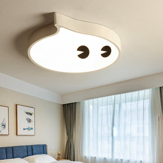 Cartoon Face Led Ceiling Lamp For Boy’s Bedroom