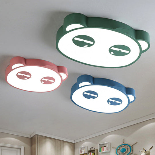 Here Are Two Options: 1. ’Panda Flushmount Nursery Light - Colorful Animal Led Ceiling Lamp’ 2.