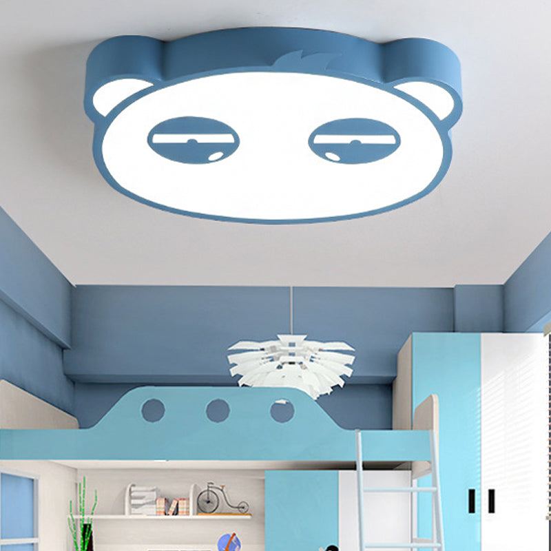 Here Are Two Options:

1. Panda Flushmount Nursery Light - Colorful Animal Led Ceiling Lamp
2.