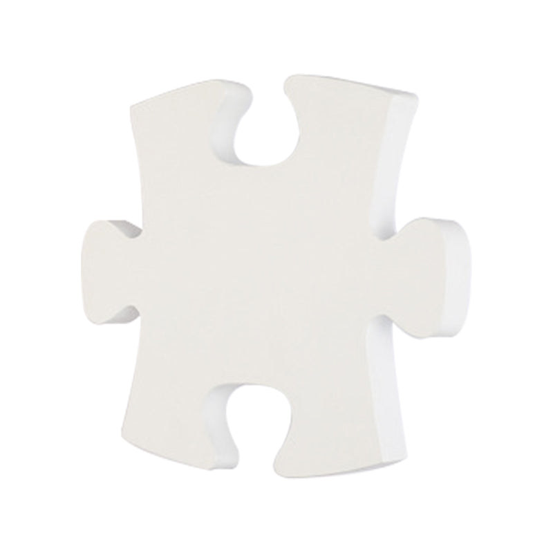 Modern Acrylic Led Wall Sconce - Black/White Jigsaw Design Warm/White Light Living Room