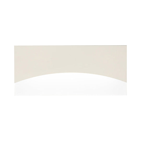 Contemporary Acrylic Wall Light Fixture Rectangular Bedside Sconce In White/Gold Warm/White