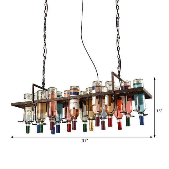 Rustic Metal Pendant Lighting Kit - Industrial Style Hang Lights For Dining Room 1/2/3 Light
