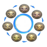 Modern Crystal Led Flush Mount Lighting For Hallway - Minimalist Clear Fixture / 3W 7 Color