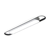 Modern Black And White Multi-Ring Flush Lighting - Led Acrylic Mount Lamp For Corridor White/Warm