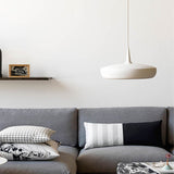 Modern Led Pendant Light: Stylish Round Design For Dining Room Suspended Lighting White / Warm