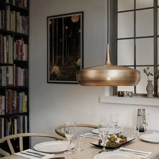 Modern Led Pendant Light: Stylish Round Design For Dining Room Suspended Lighting