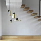 Gold Led Geometric Ceiling Light For Dining Room