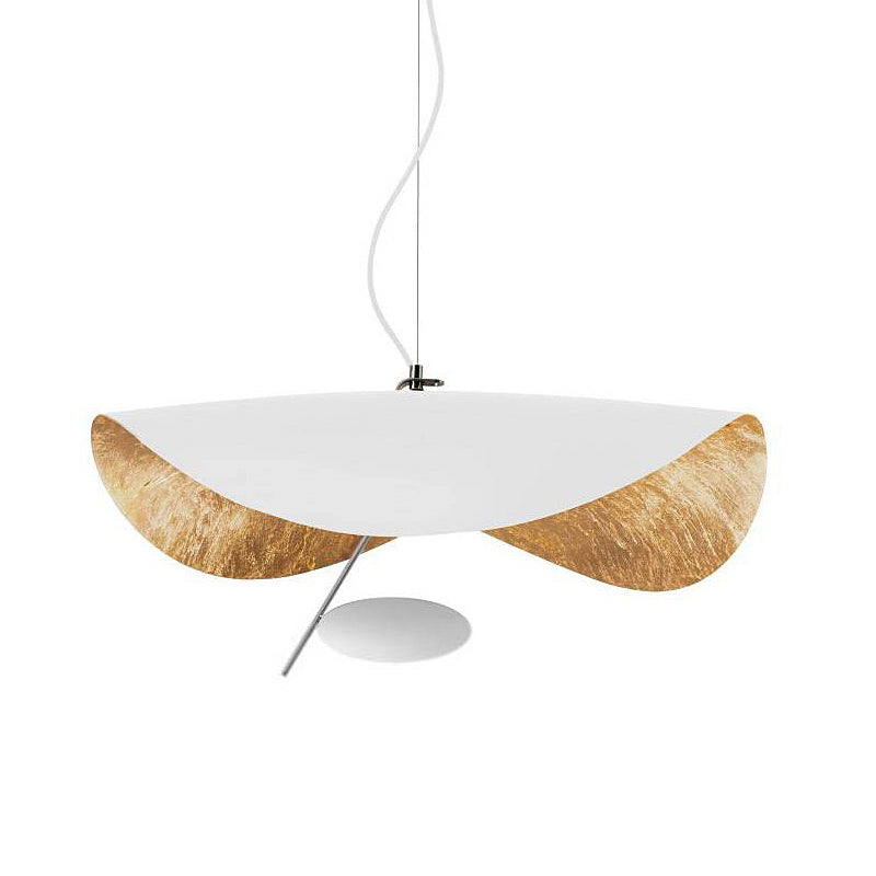 Lotus Leaf Shade Led Pendant Ceiling Light - Modern Metal Suspension Lighting For Living Room