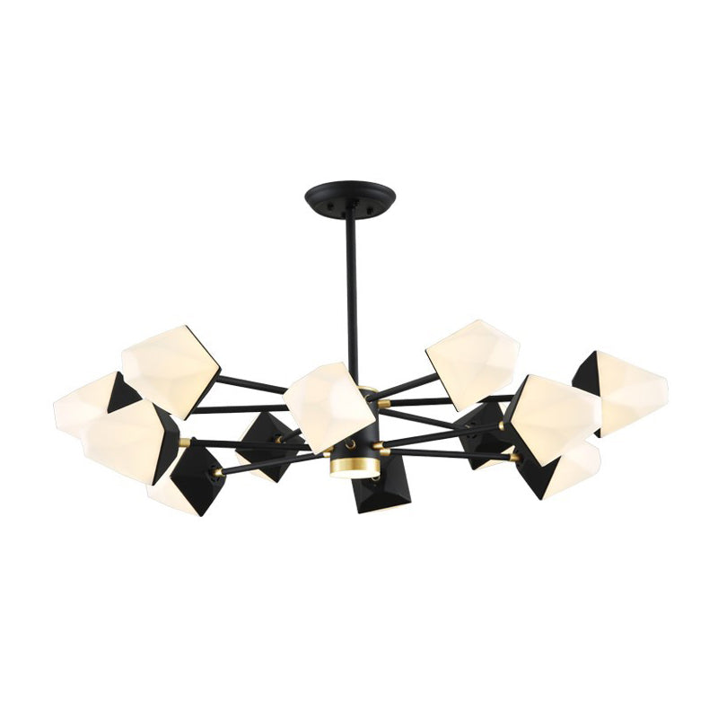 Modern Acrylic Gemstone Shaped Led Chandelier Pendant Light For Dining Room