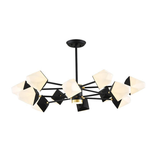 Modern Acrylic Gemstone Shaped Led Chandelier Pendant Light For Dining Room