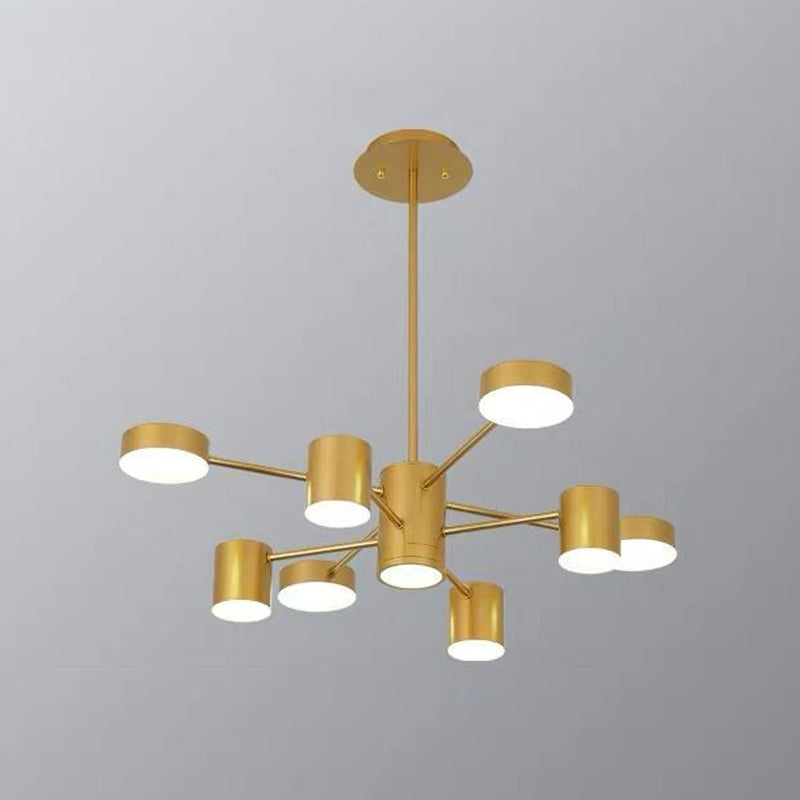 Minimalist Led Chandelier For Living Room - Starburst Pendant Light
