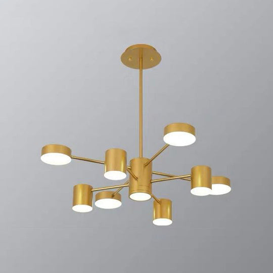 Minimalist Led Chandelier For Living Room - Starburst Pendant Light