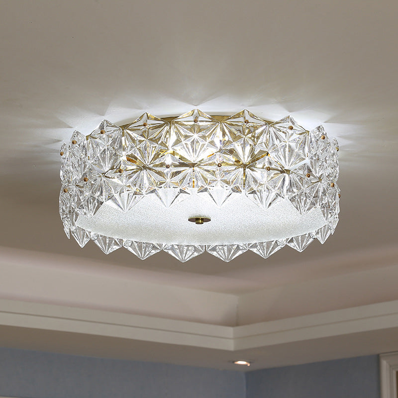 Snowflake Crystal Ceiling Light For Modern Living Room