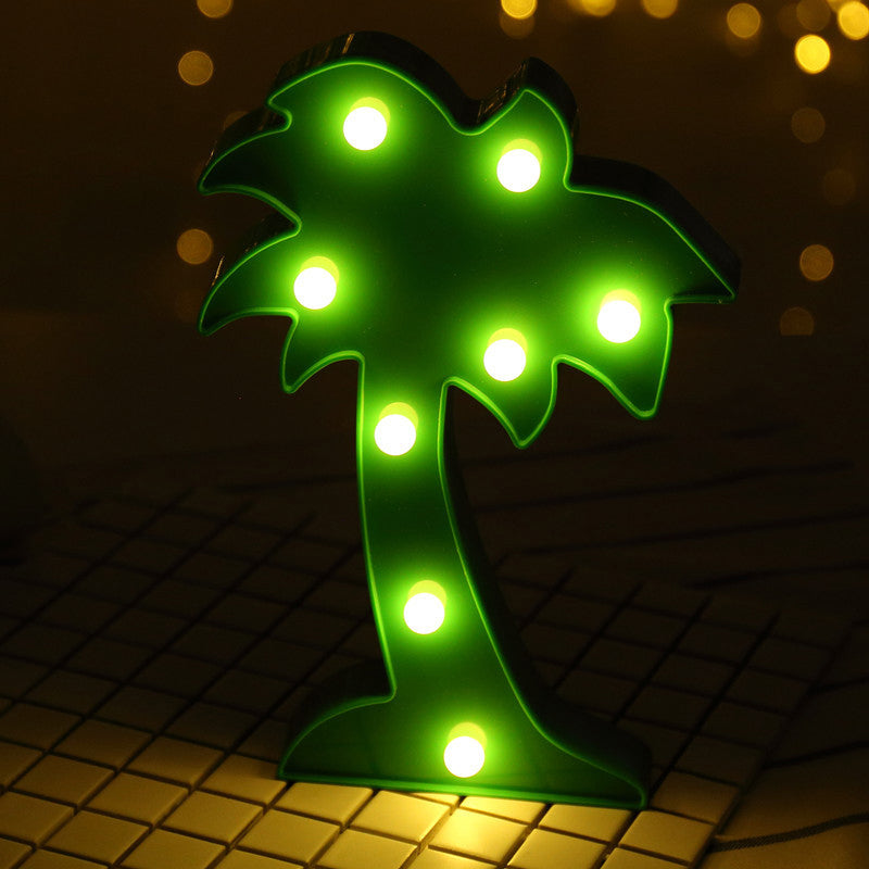Fun Cartoon Battery Wall Lamp For Bedroom Decor - Led Nightstand Light Green /
