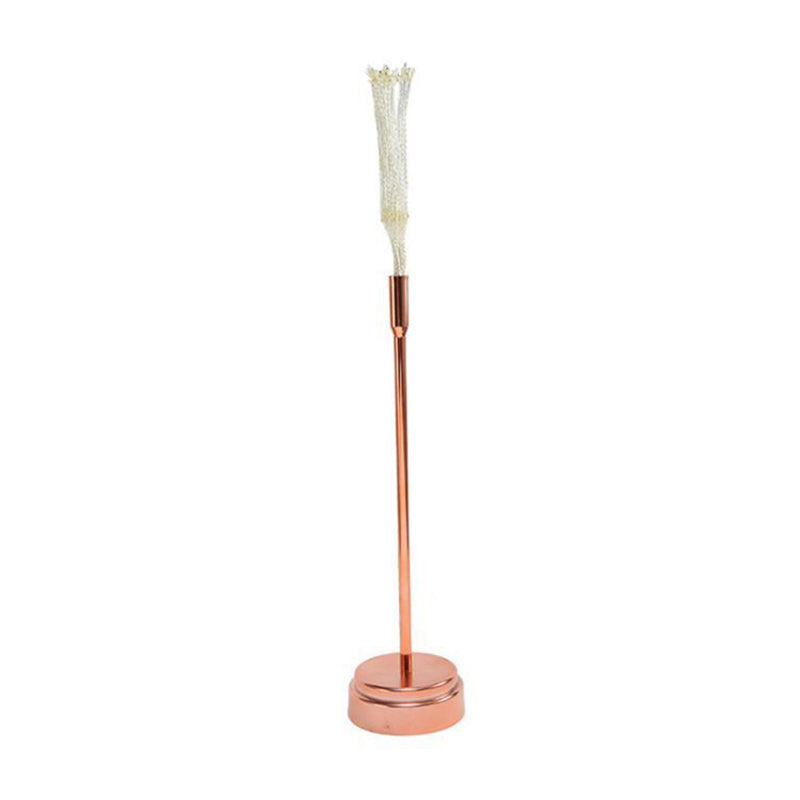 Rose Gold Firework Battery Table Lamp - Modern Led Nightstand Lighting For Girls Bedroom