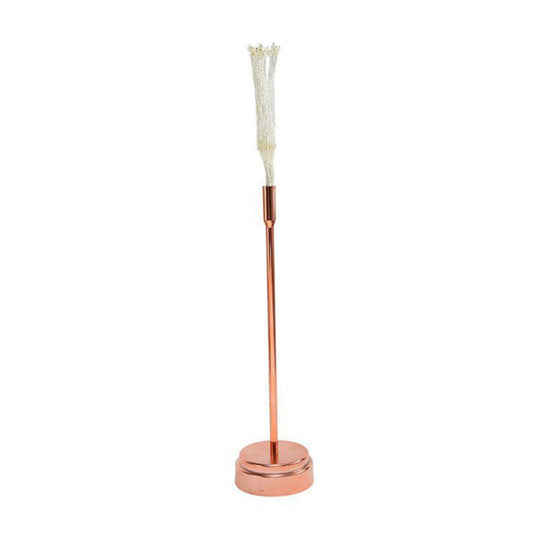 Rose Gold Firework Battery Table Lamp - Modern Led Nightstand Lighting For Girls Bedroom