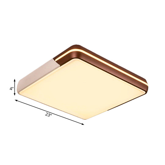 Rectangular Led Ceiling Light - Minimalist Design 19-25.5’ Width Warm/White
