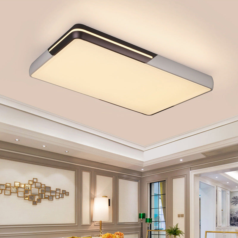 Rectangular Led Ceiling Light - Minimalist Design 19-25.5’ Width Warm/White