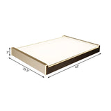 Rectangular Acrylic Led Flush Light - Modern 19.5/27/29.5 Wide White Ceiling Fixture With