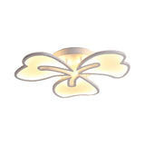 Modern Acrylic Flush Mount Flower Ceiling Lamp Available In 3/4/5-Light Options Warm/White/Natural
