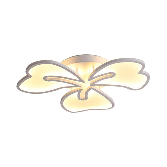 Modern Acrylic Flush Mount Flower Ceiling Lamp Available In 3/4/5-Light Options Warm/White/Natural