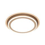 Simple Led Flush Ceiling Light Multi-Layer Acrylic 19.5/32 Wide Warm/White Light. Perfect For