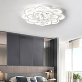 Modern Acrylic Flower Led Ceiling Light - Warm/White 20.5/27/31.5 Wide For Living Room White / 27