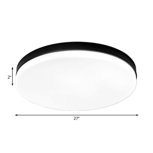 Simplicity Acrylic Flushmount Ceiling Light - Circle Design 11’/15’/19’ Diameter Warm/White