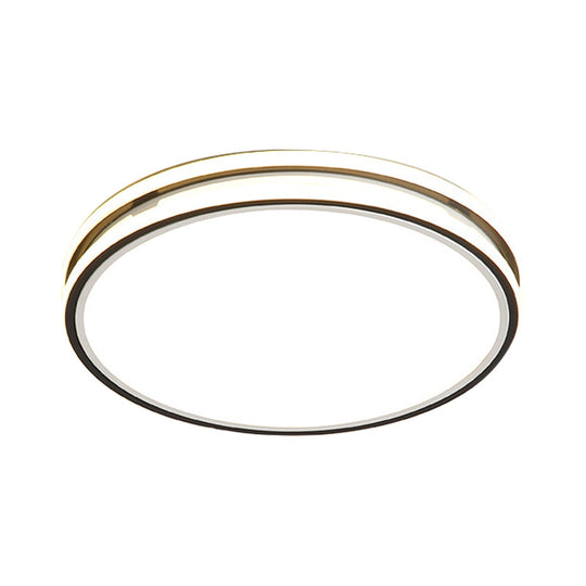 Modern Acrylic Flush Mount Ceiling Light - 16/19.5 Dia Warm/White Led Bedroom Lighting White / 16