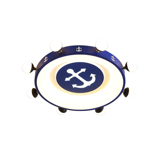 Modern Led Flush Mount Ceiling Light For Children’s Room - Circle Shape