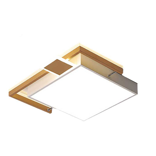 Modernist Black/Gold Led Flush Mount Lamp - 16’/19.5’/35.5’ Wide Iron Ceiling Fixture For