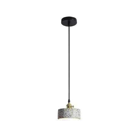 Terrazzo Nordic Style Single-Bulb Pendant Ceiling Light - Geometric Suspension Lighting