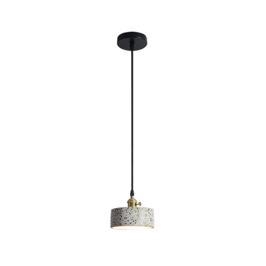 Terrazzo Nordic Style Single-Bulb Pendant Ceiling Light - Geometric Suspension Lighting