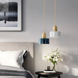 Marble Pendant Light - Round Shade Simple Suspension Fixture For Dining Room Lighting