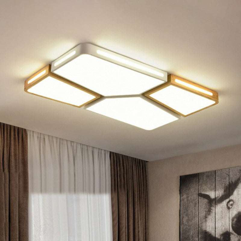 Modern Macaron Flush Mount Led Ceiling Light For Living Room