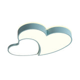 Heart Led Flush Mount Lighting For Kids Bedrooms - Simplistic And Stylish
