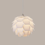 White Feather Hanging Lamp For Simple & Stylish Girls Bedroom Ceiling Lighting / G