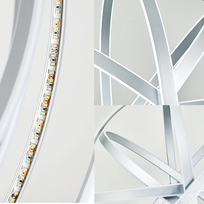 Modernistic Acrylic Globe Chandelier Pendant - 19.5’ Wide 1-Light White Ceiling Fixture