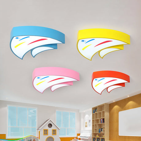 Tropical Fish Led Flush Mount Lighting For Kids Kindergarten: A Bright And Fun Addition!