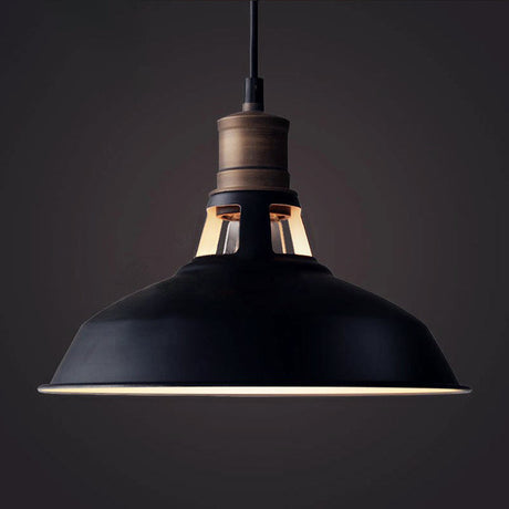 Retro Style Iron Pendant Ceiling Light - 1 Head Suspension Lighting For Bars