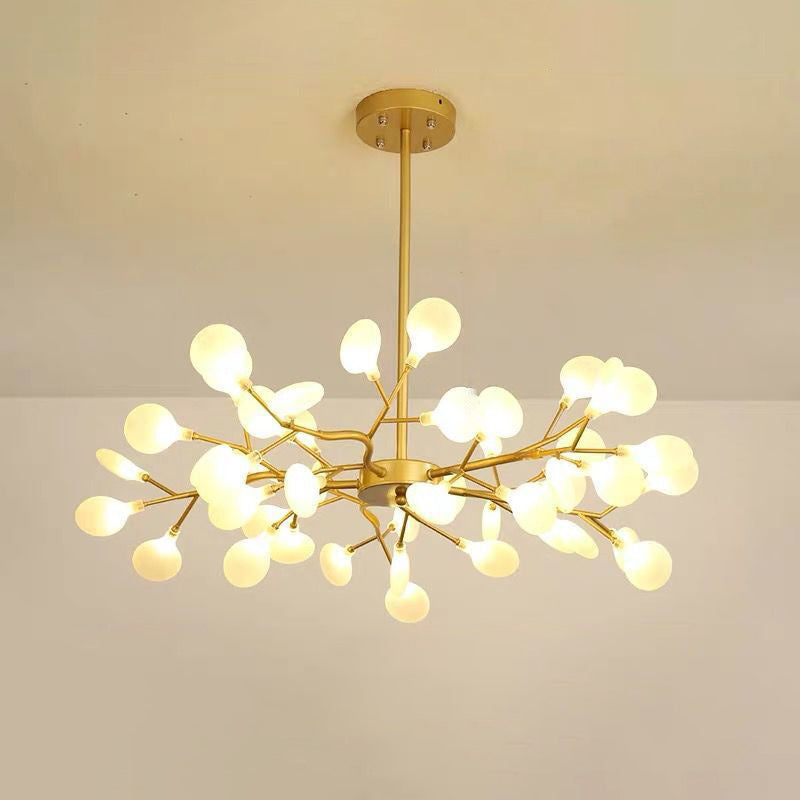 Simplicity Branch Firefly Led Pendant Light Fixture For Living Room 45 / Gold A