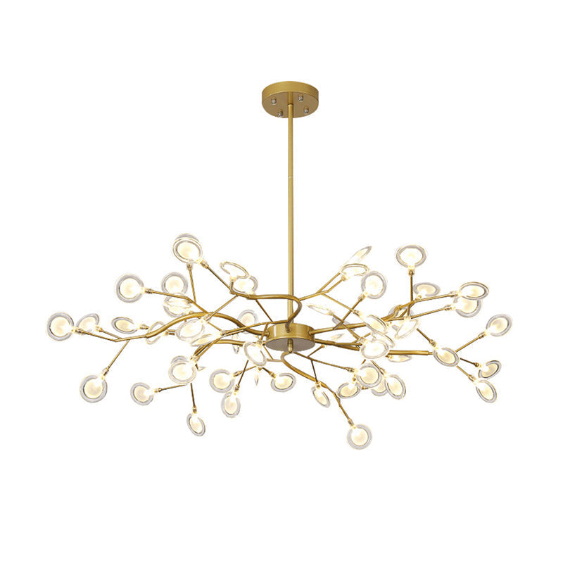 Modern Firefly Chandelier Pendant Light - Acrylic Led Lighting For Living Room