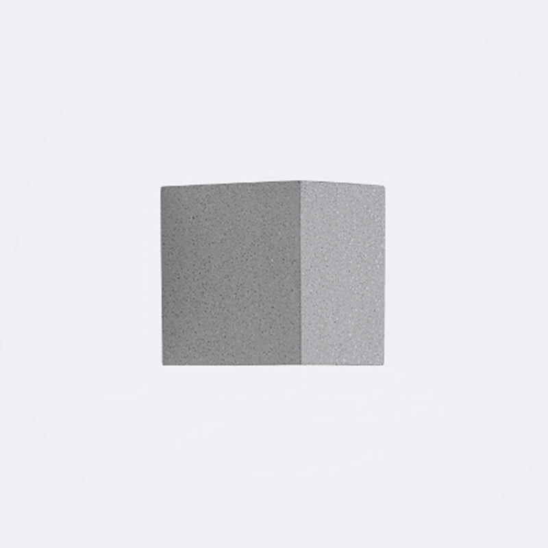 Led Cement Wall Sconce - Simple Rectangle Shape For Corridors Light Gray