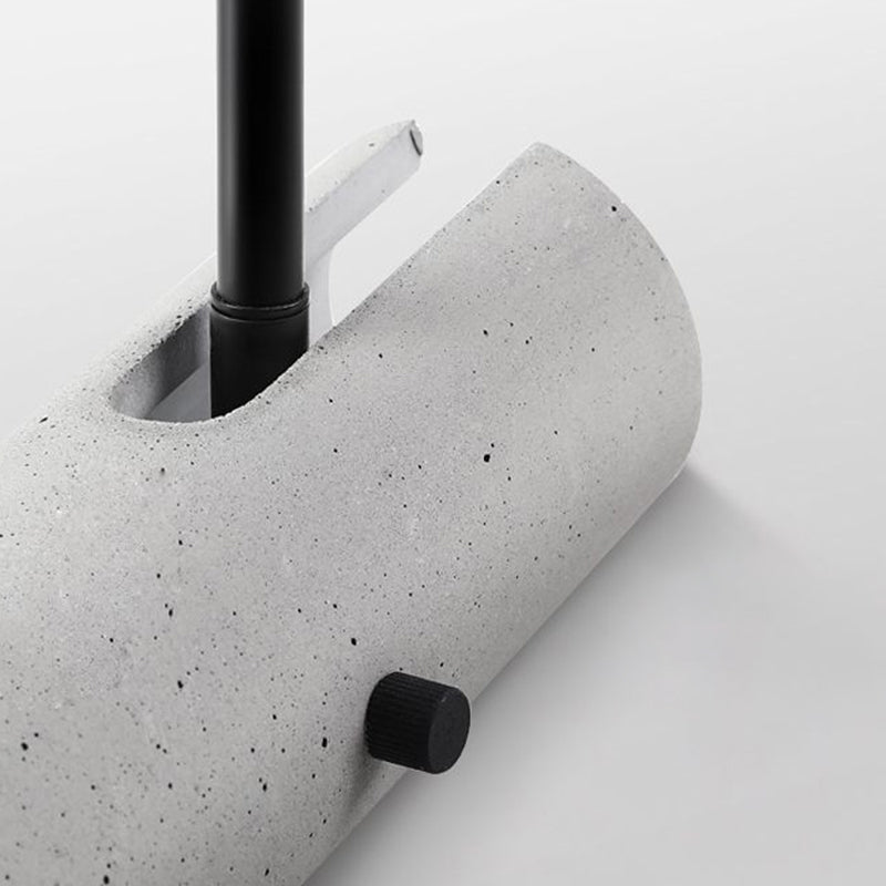 Minimalistic Grey Led Wall Spotlight With Cylindrical Shade